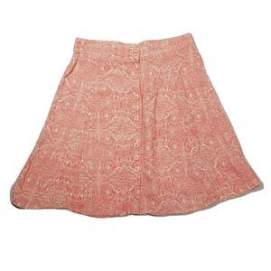 Cotton On Cute Button Down Skirt ~ Sz S ~ Pink & White ~ Above Knee